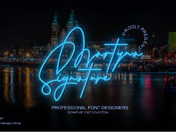 Martyna Signature font