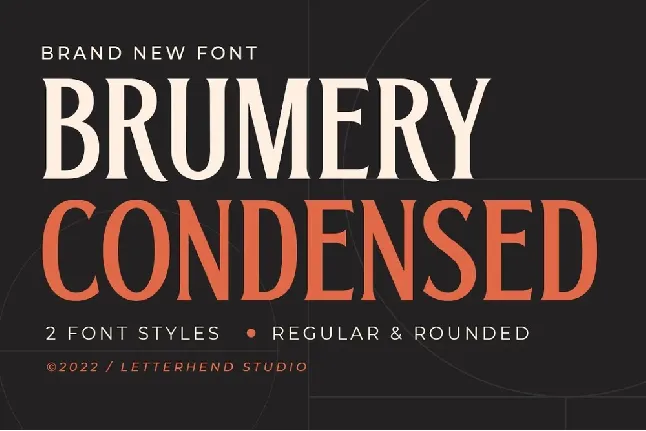 Brumery Condensed font