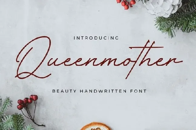 Queenmother Handwritten font