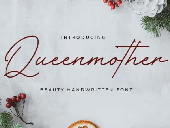 Queenmother Handwritten font