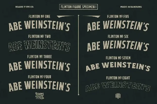 Flinton font