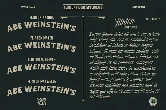 Flinton font