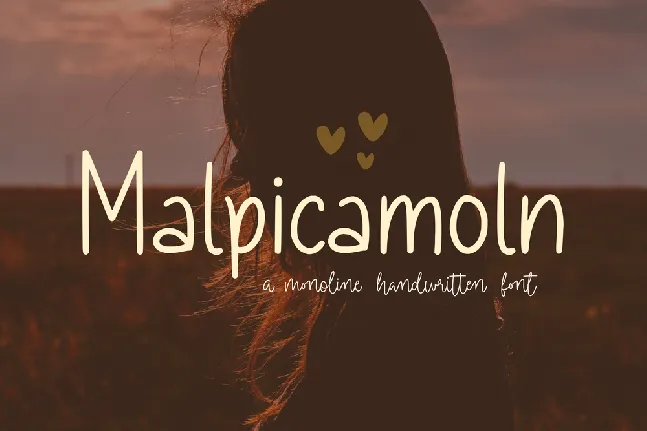 Malpicamoln font