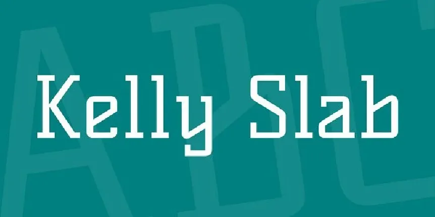 Kelly Slab font