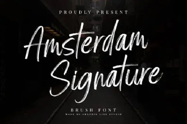 Amsterdam Signature Brush font