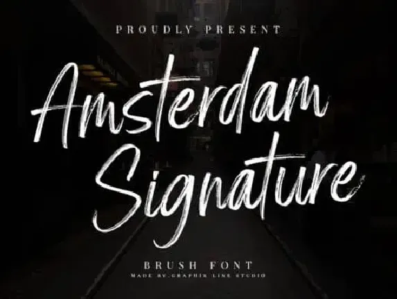 Amsterdam Signature Brush font