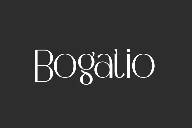 BogatioDemo font