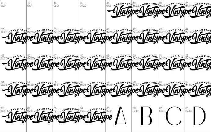 BogatioDemo font