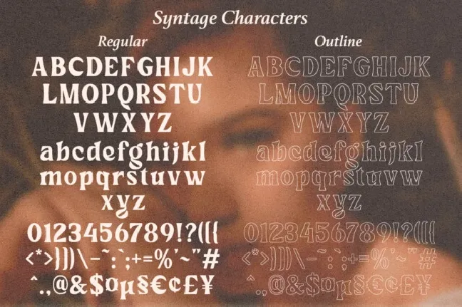 Syntage font