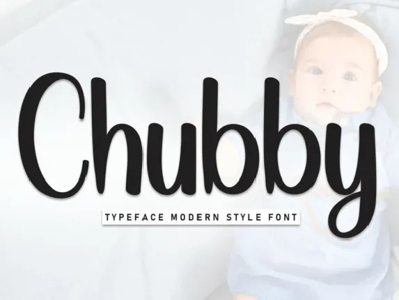 Chubby Display font