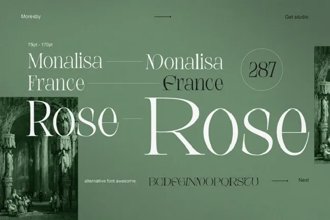 Moresby font