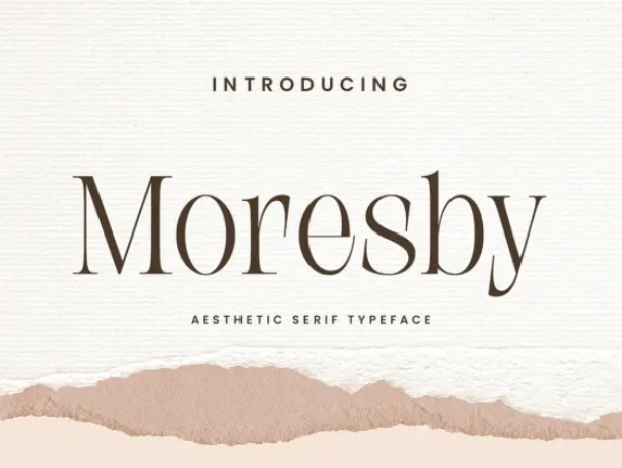 Moresby font