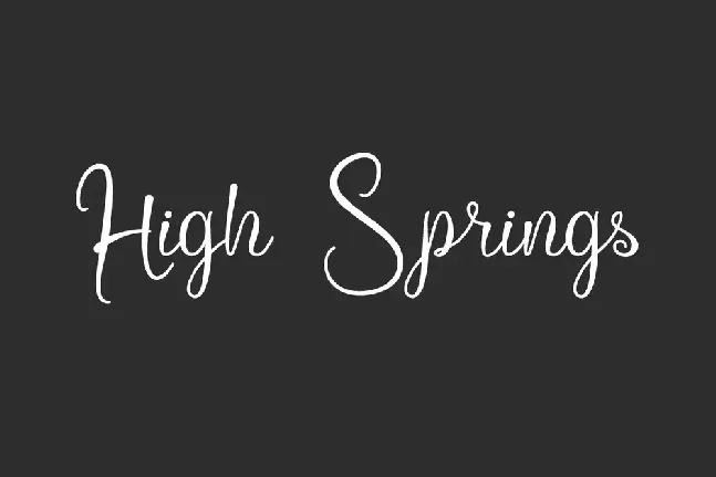 High Springs Demo font