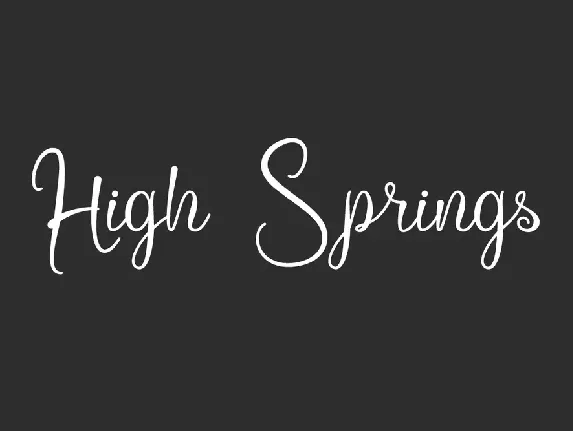 High Springs Demo font