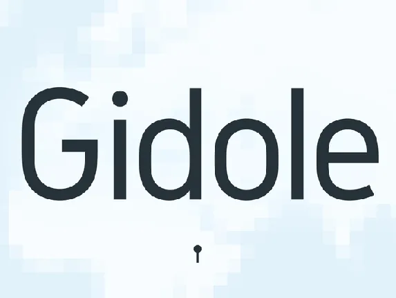 Gidole font