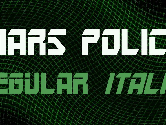 Mars Police font