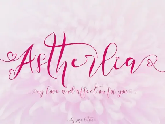 Astherlia Calligraphy font