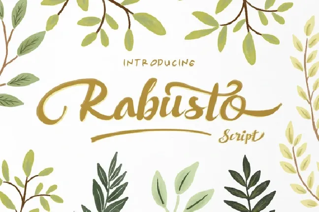 Rabusto Script font