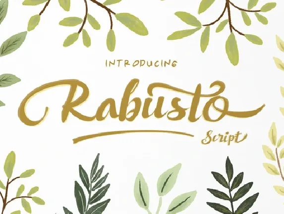 Rabusto Script font