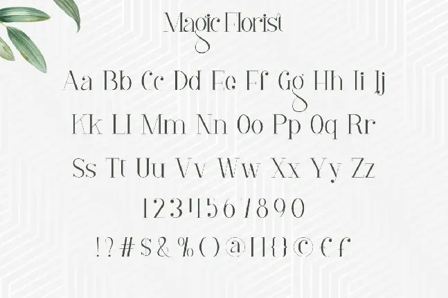 Magic Florist font