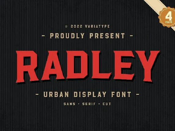 Radley font