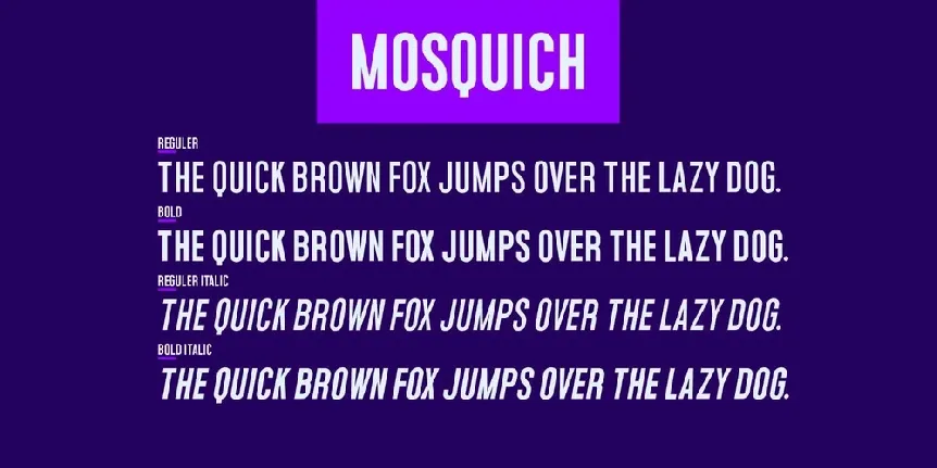 Mosquich font