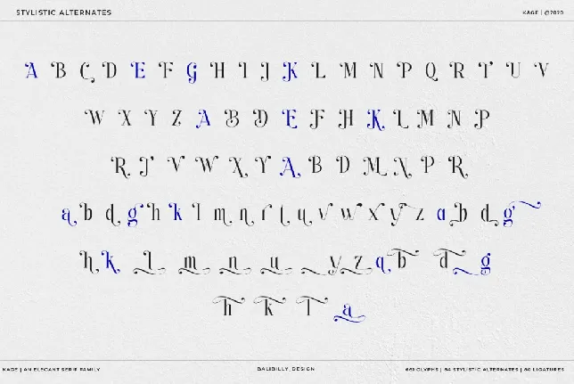 Kage Elegant Serif font