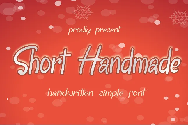 Short Handmade font