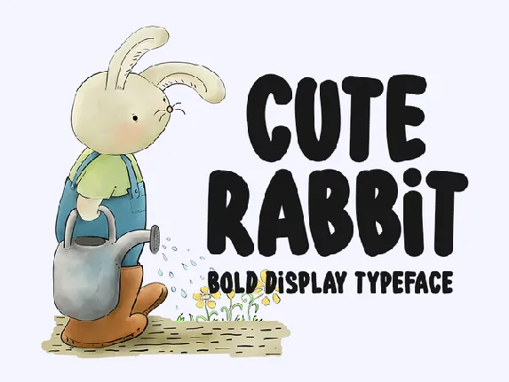 Cute Rabbit font