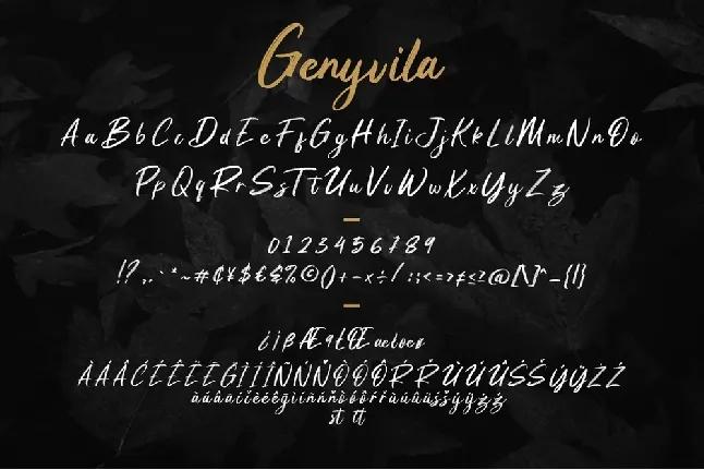 Genyvila font