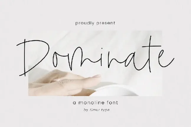 Dominate font