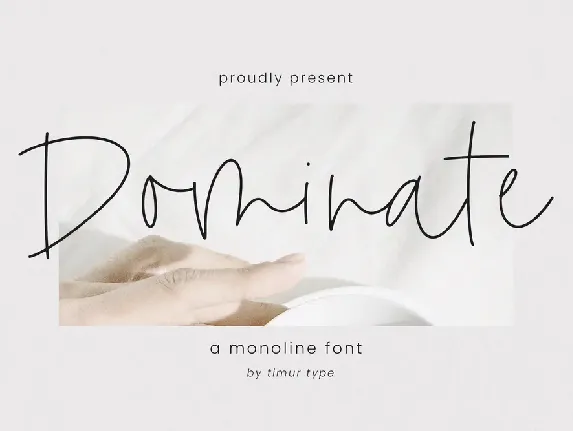 Dominate font