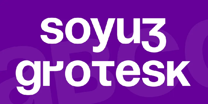 Soyuz Grotesk font