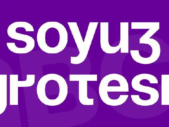 Soyuz Grotesk font