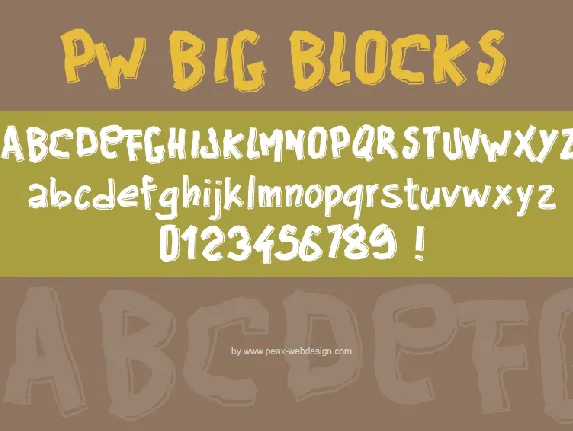 PWBigblocks font