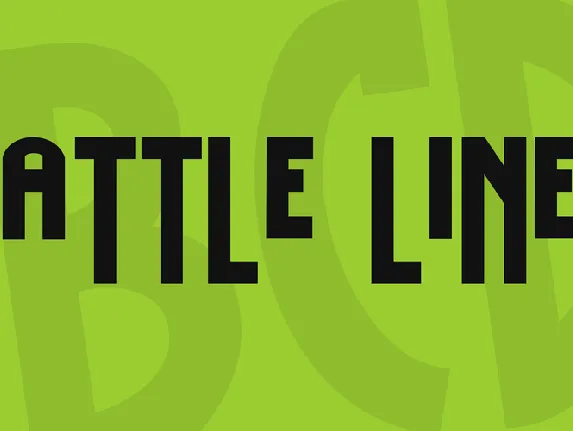 Battle Lines font