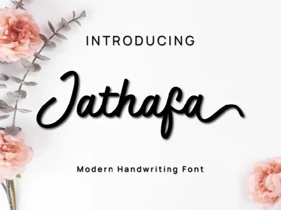 Jathafa Modern Handwritten font