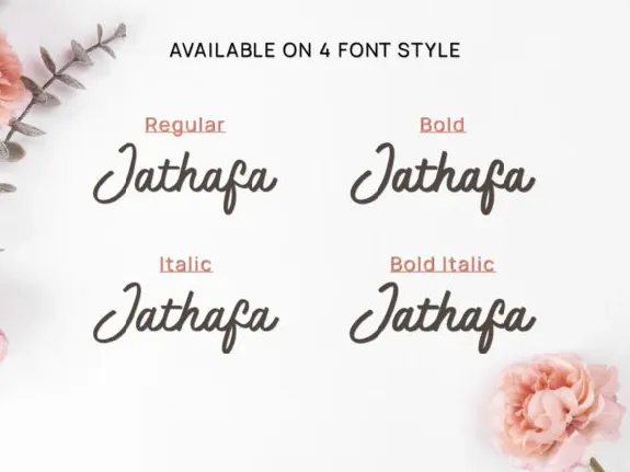 Jathafa Modern Handwritten font