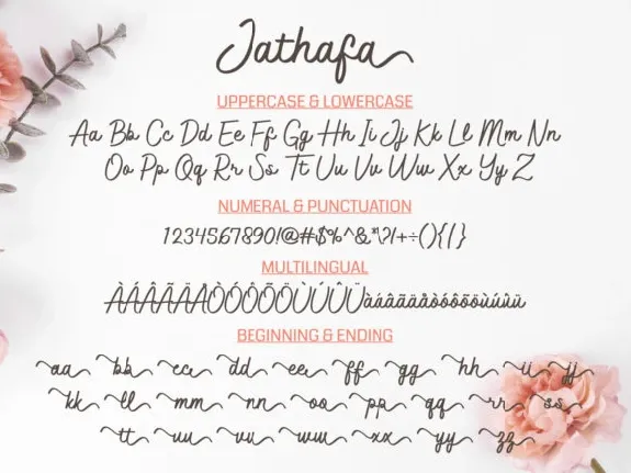 Jathafa Modern Handwritten font