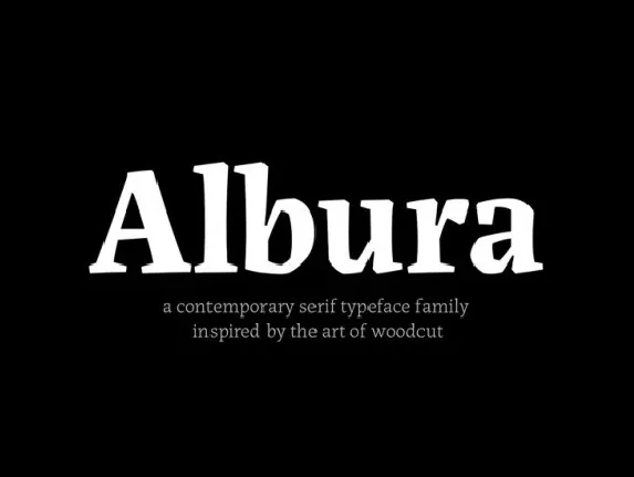 Albura Family font