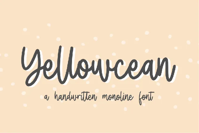 Yellowcean font