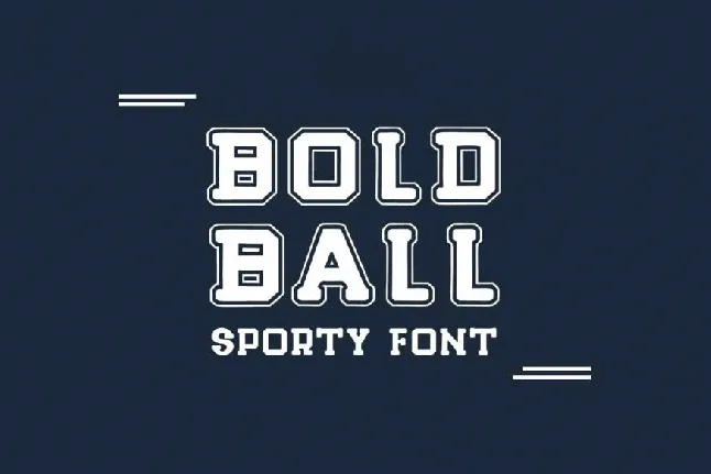 Bold Ball font