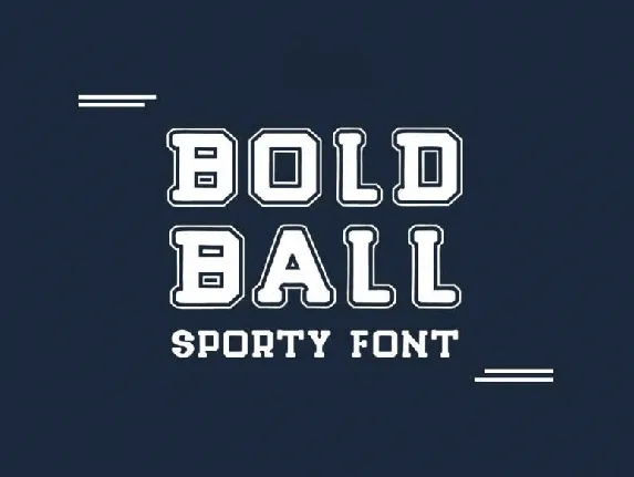 Bold Ball font