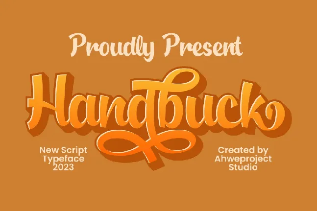 Handbuck font