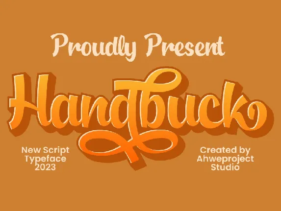 Handbuck font