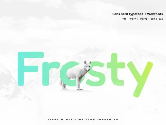 Frosty Typeface font