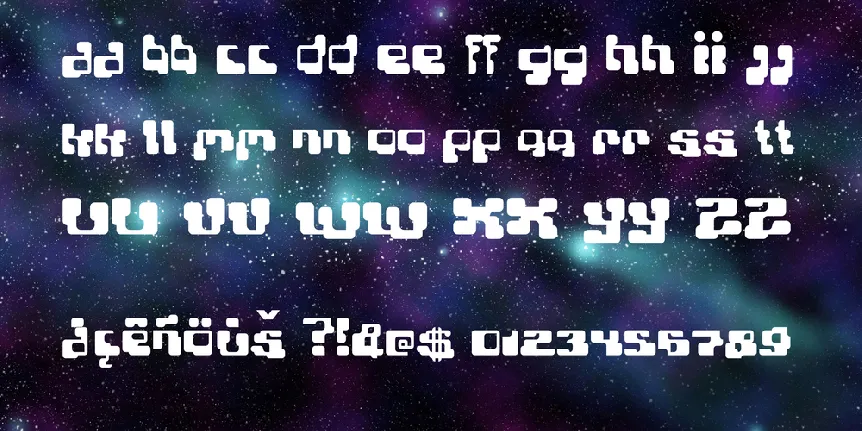 Planet Bubble font