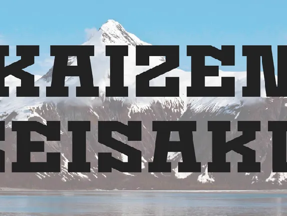 Kaizen Seisaku font