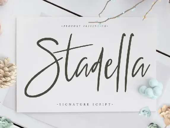 Stadella font