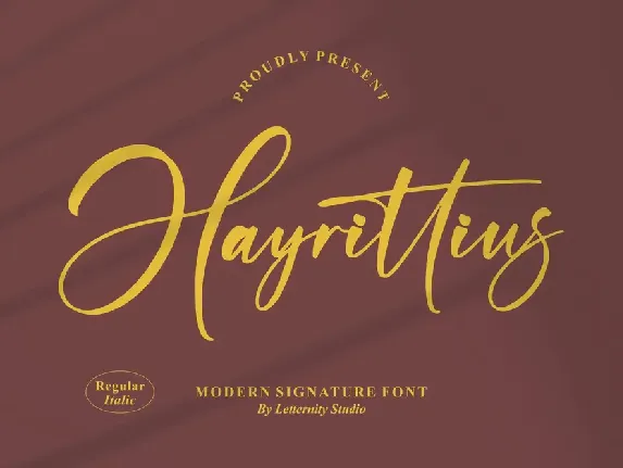 Hayrittius font